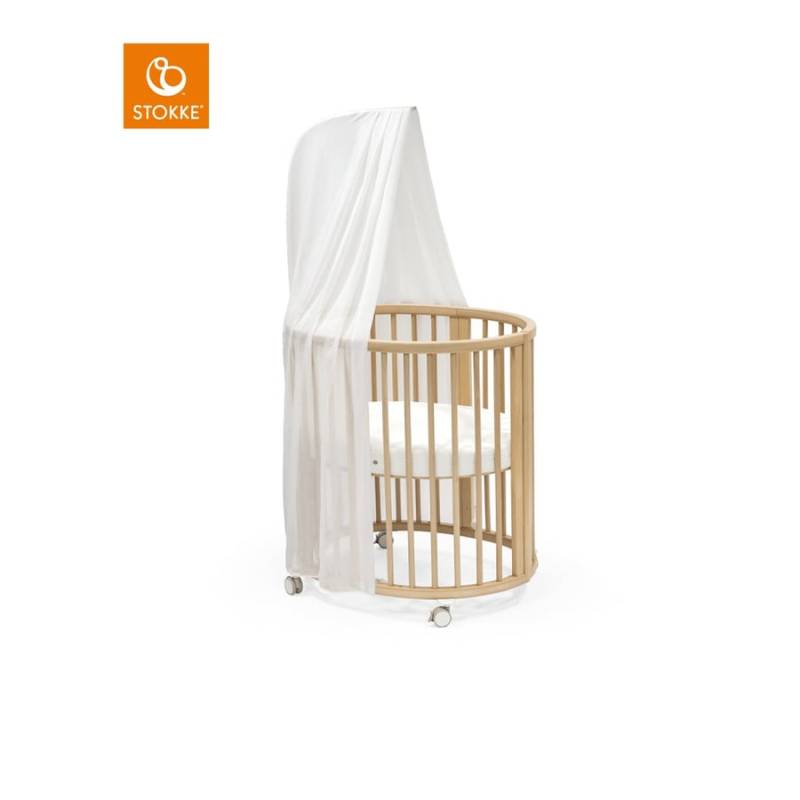 STOKKE® Sleepi™ Mini V3 natur inkl. Matratze, Himmel und Himelstange von Stokke