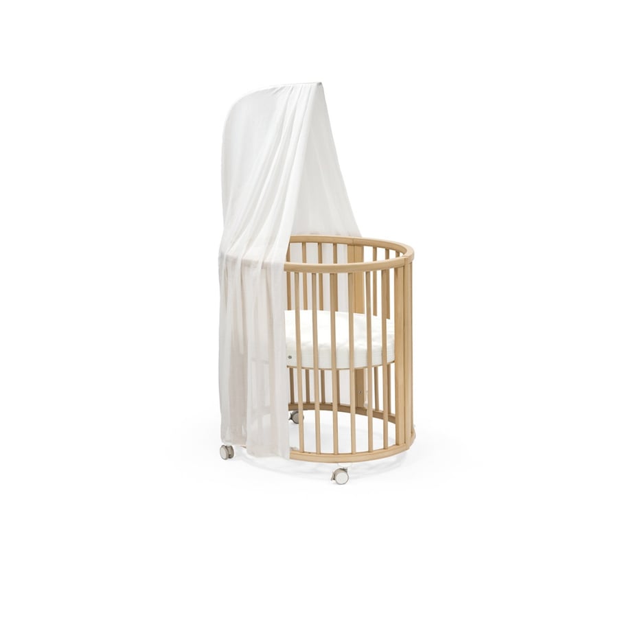 STOKKE® Sleepi™ Mini V3 natur inkl. Matratze, Himmel und Himelstange von Stokke