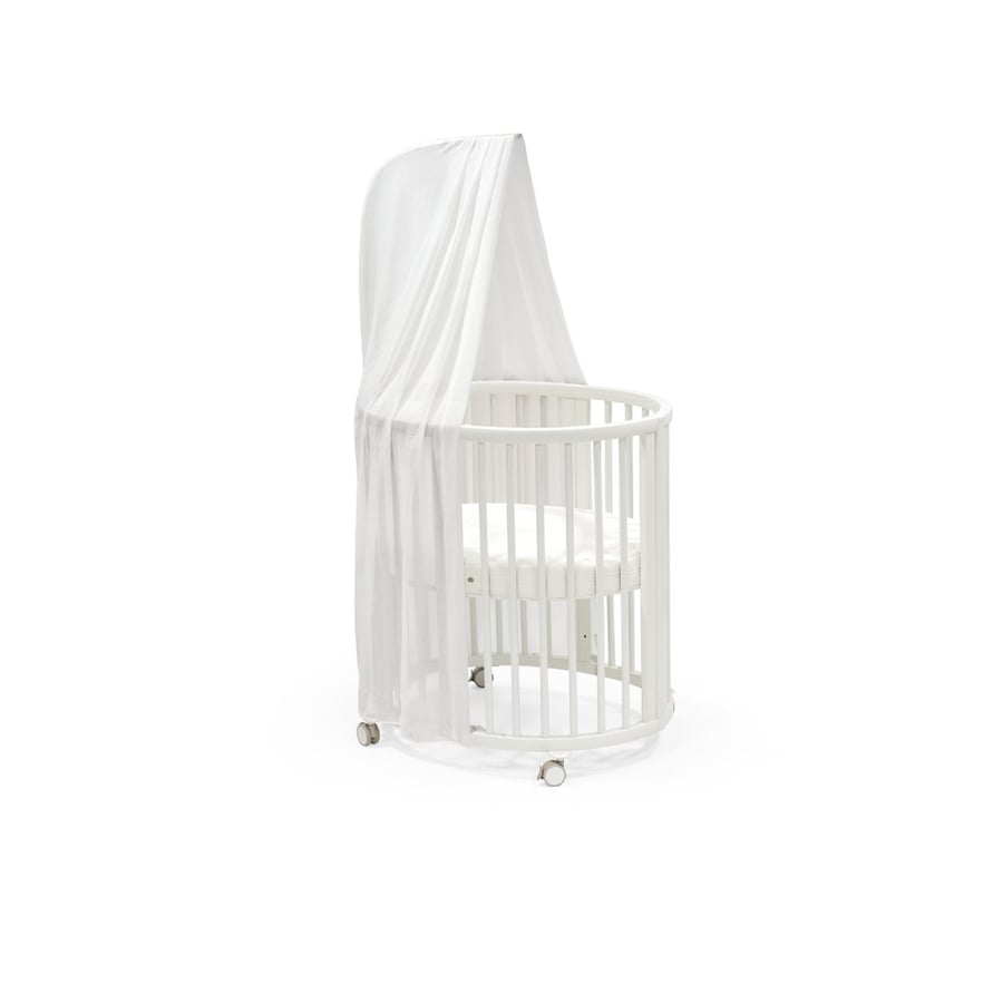 STOKKE® Sleepi™ Mini V3 weiß inkl. Matratze, Himmel und Himelstange von Stokke