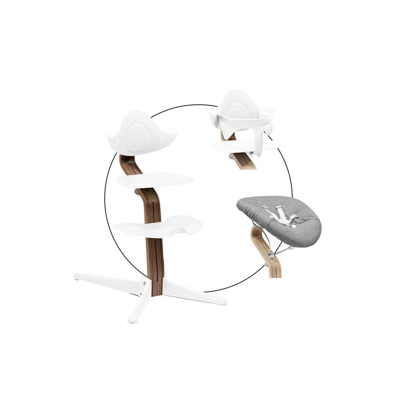 Stokke® Nomi Bundle Hochstuhl Walnuss inkl. Newbornset und Babyset von Stokke