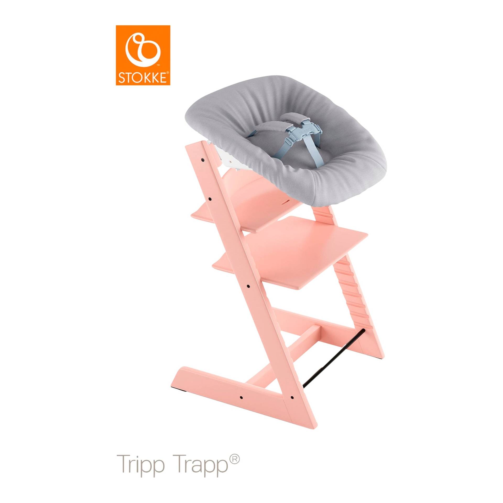 Stokke® Tripp Trapp® Bundle Treppenhochstuhl inkl. Newborn Set light grey von Stokke