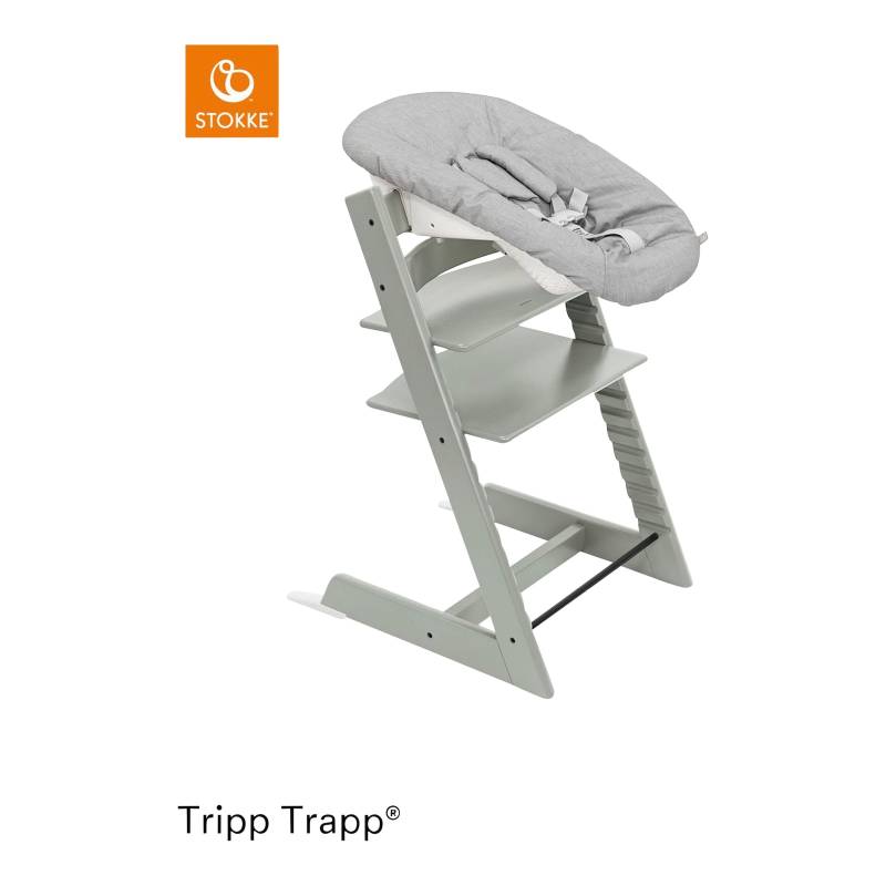 Stokke® Tripp Trapp® Bundle Treppenhochstuhl inkl. Newborn Set light grey von Stokke