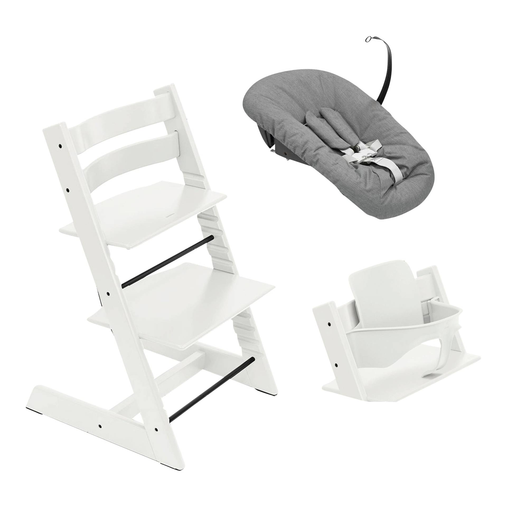 Stokke® Tripp Trapp® Bundle Treppenhochstuhl inkl. Newbornset deep grey & Babyset von Stokke