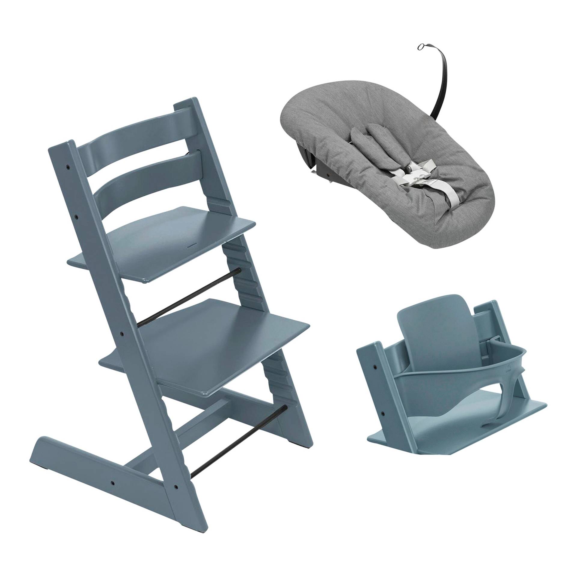 Stokke® Tripp Trapp® Bundle Treppenhochstuhl inkl. Newbornset deep grey & Babyset von Stokke