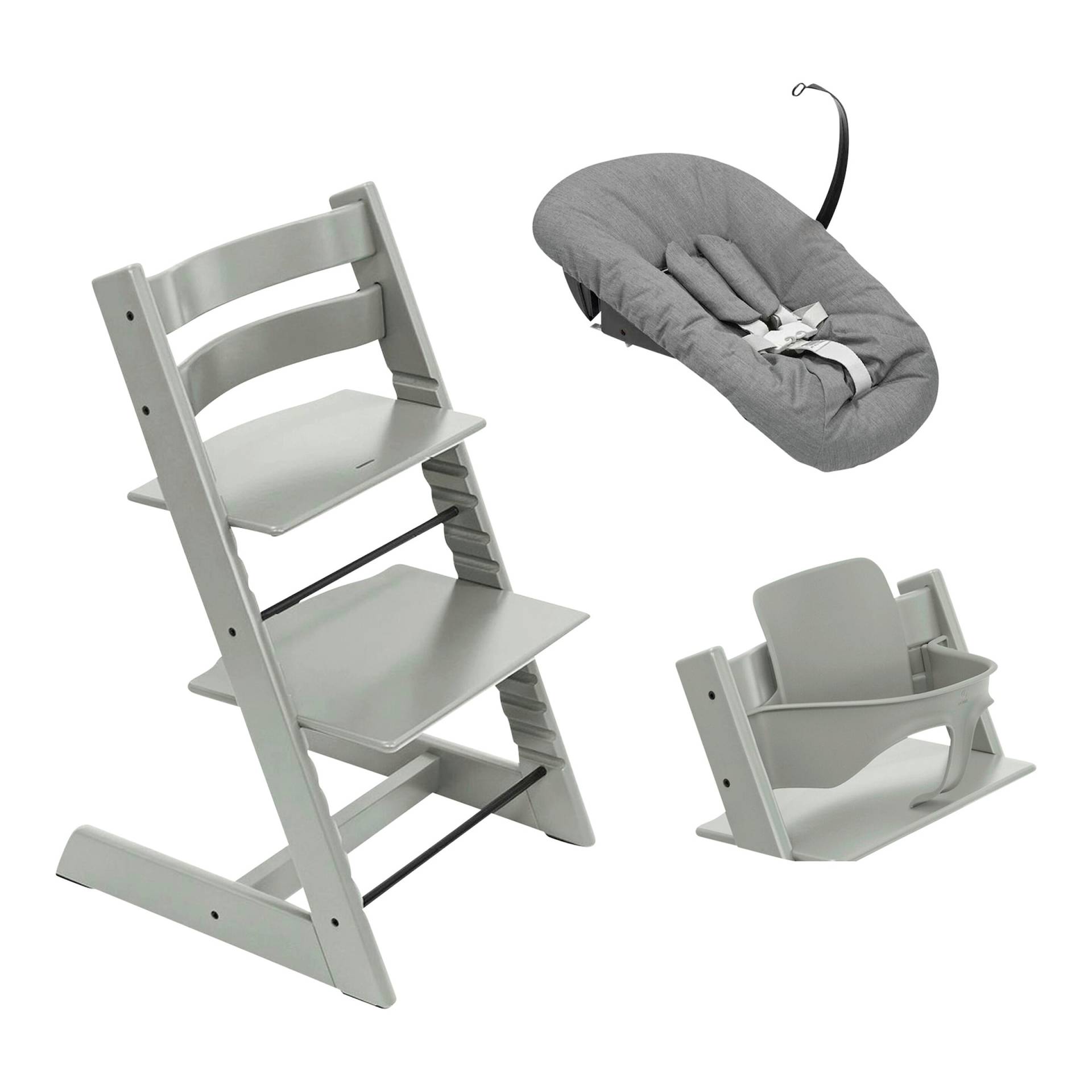 Stokke® Tripp Trapp® Bundle Treppenhochstuhl inkl. Newbornset deep grey & Babyset von Stokke