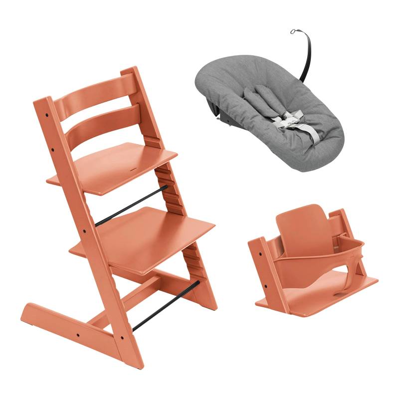 Stokke® Tripp Trapp® Bundle Treppenhochstuhl inkl. Newbornset deep grey & Babyset von Stokke