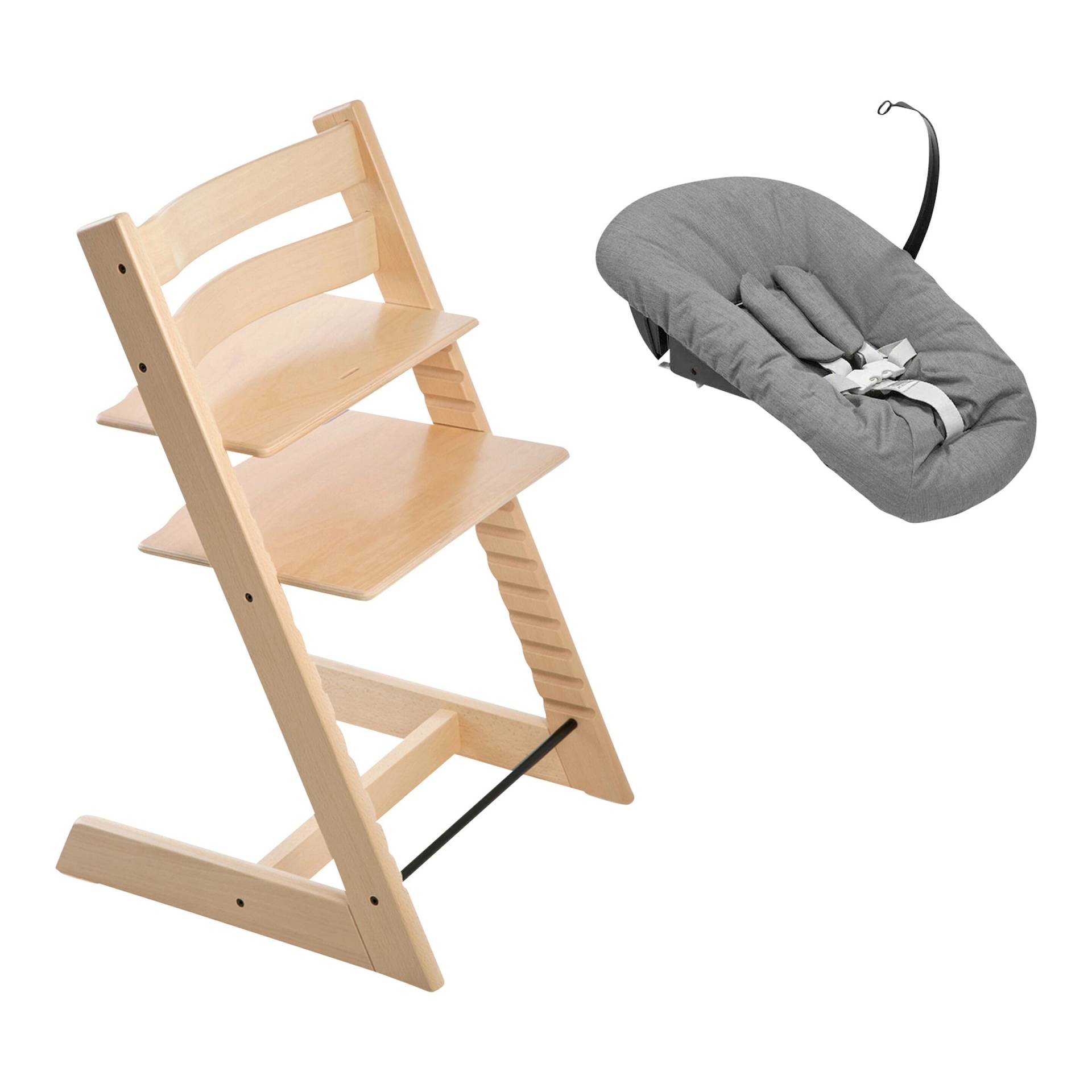 Stokke® Tripp Trapp® Bundle Treppenhochstuhl inkl. Newbornset deep grey von Stokke