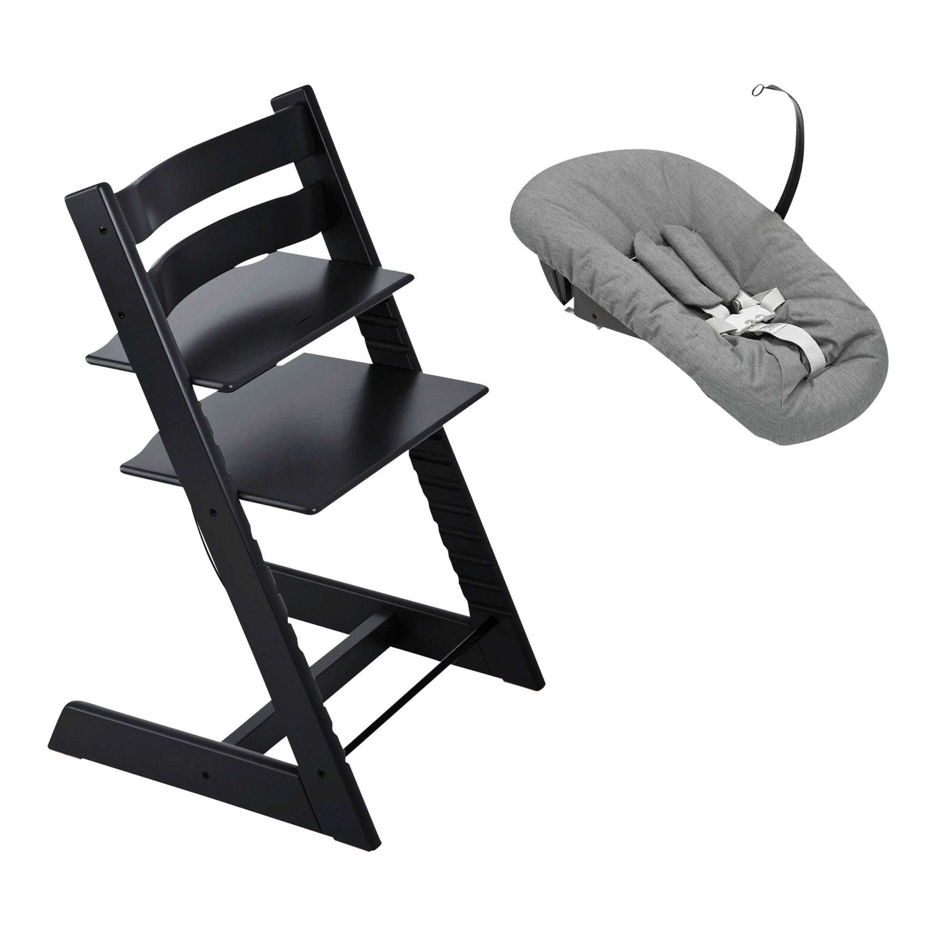 Stokke® Tripp Trapp® Bundle Treppenhochstuhl inkl. Newbornset deep grey von Stokke