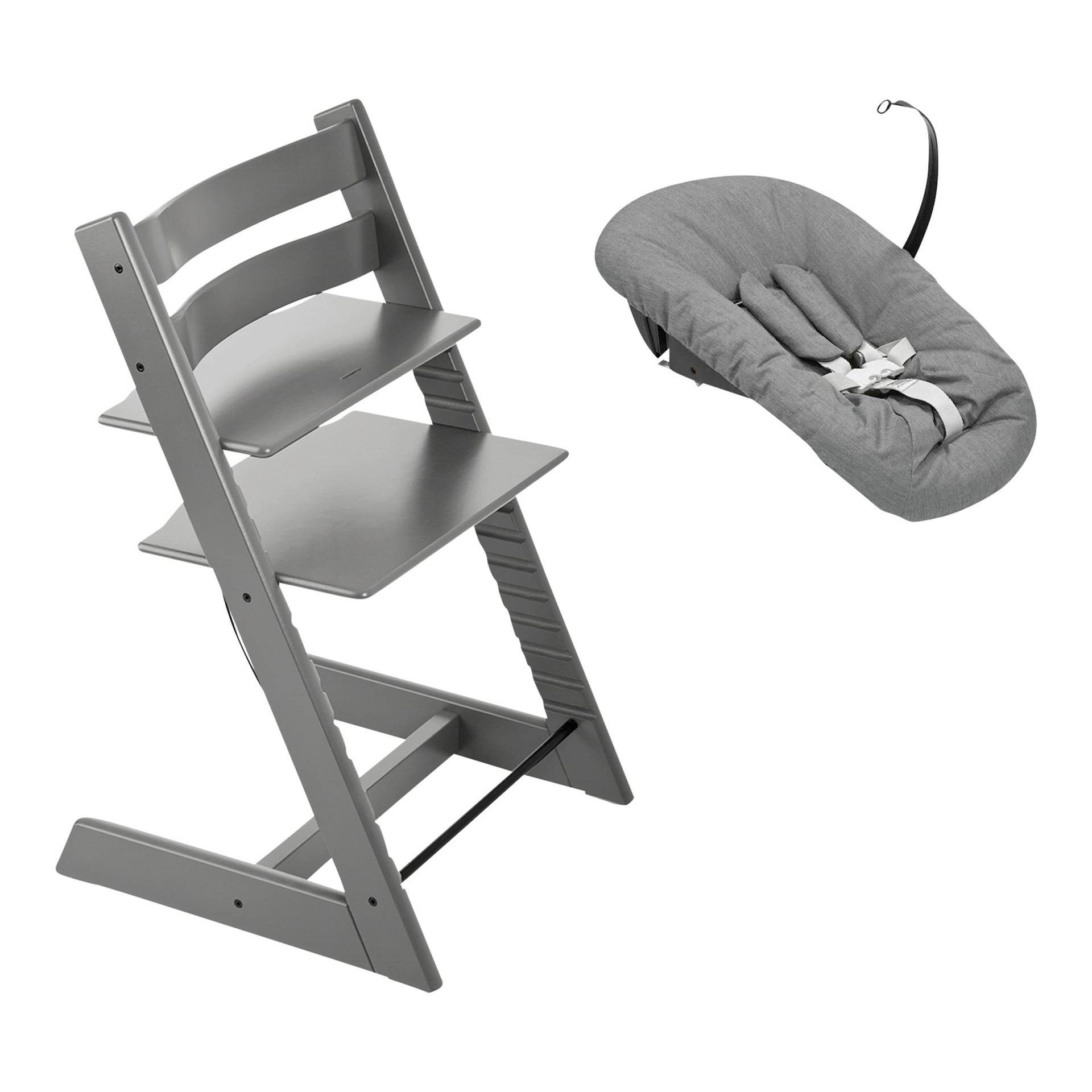 Stokke® Tripp Trapp® Bundle Treppenhochstuhl inkl. Newbornset deep grey von Stokke