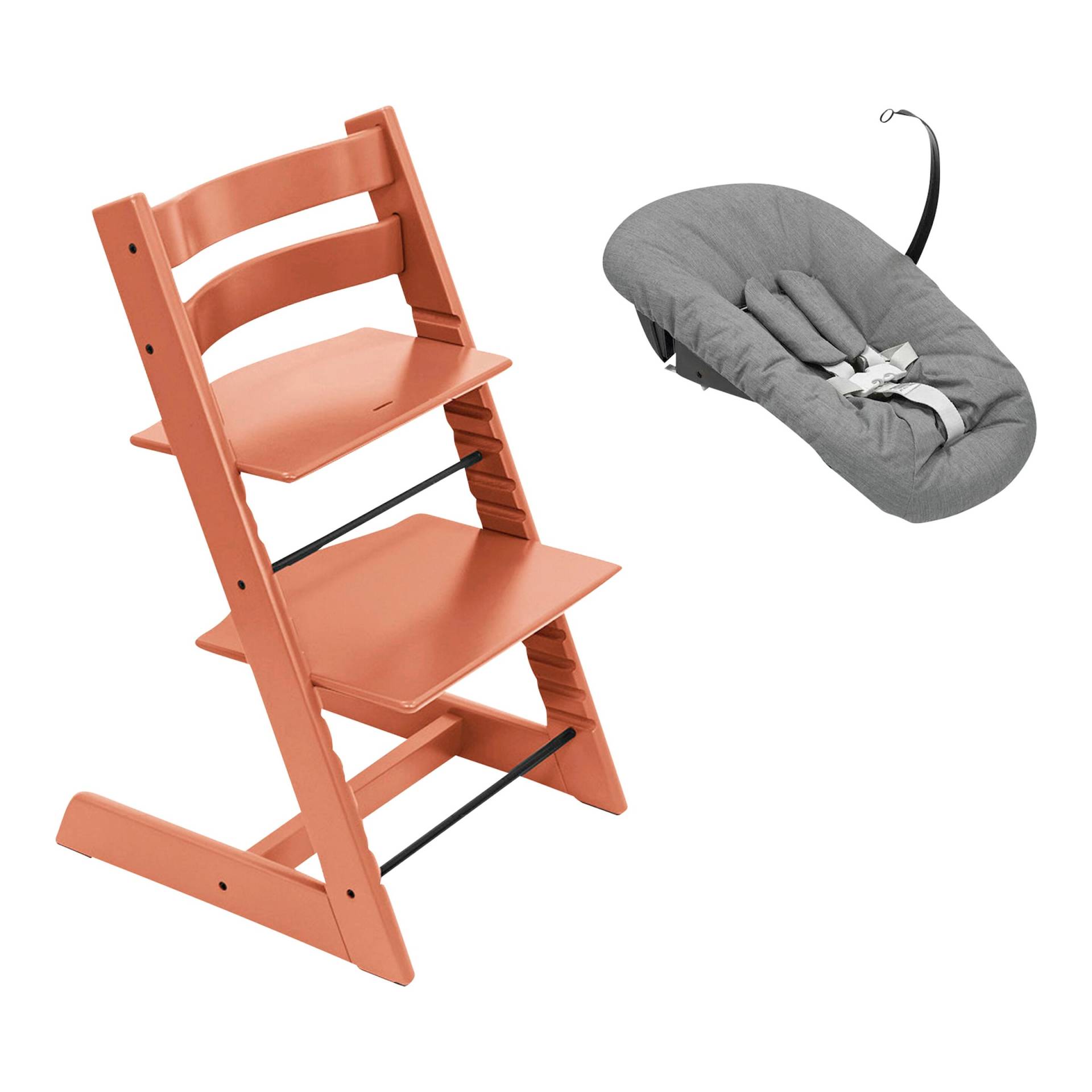 Stokke® Tripp Trapp® Bundle Treppenhochstuhl inkl. Newbornset deep grey von Stokke