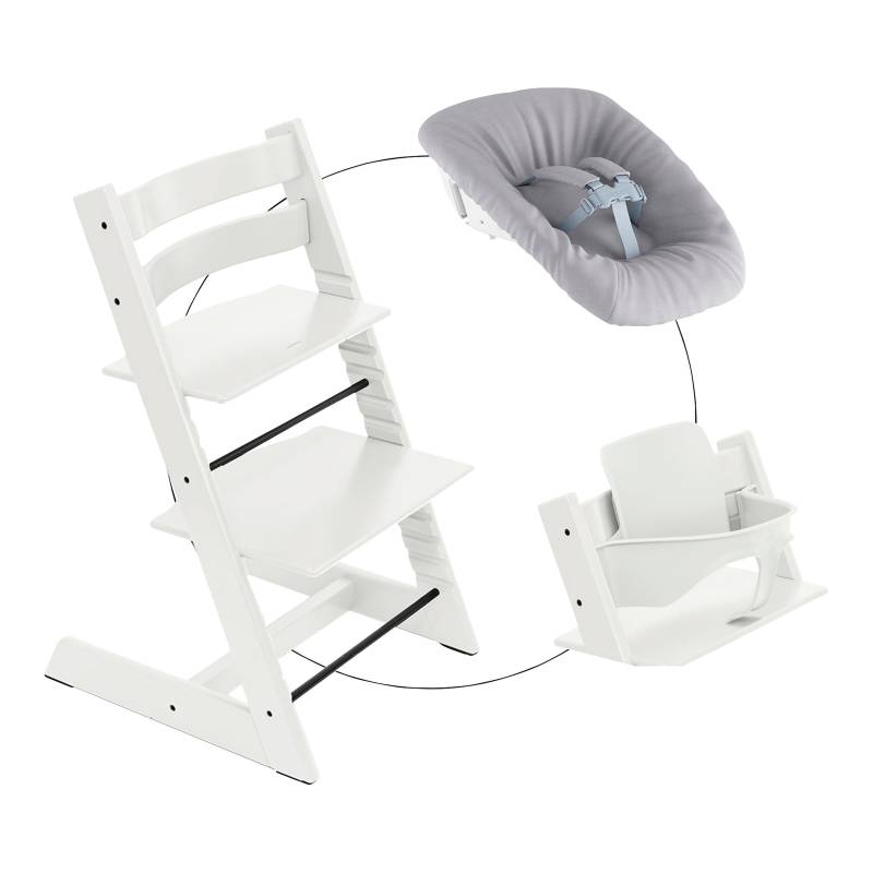 Stokke® Tripp Trapp® Bundle Treppenhochstuhl inkl. Newbornset & Babyset von Stokke