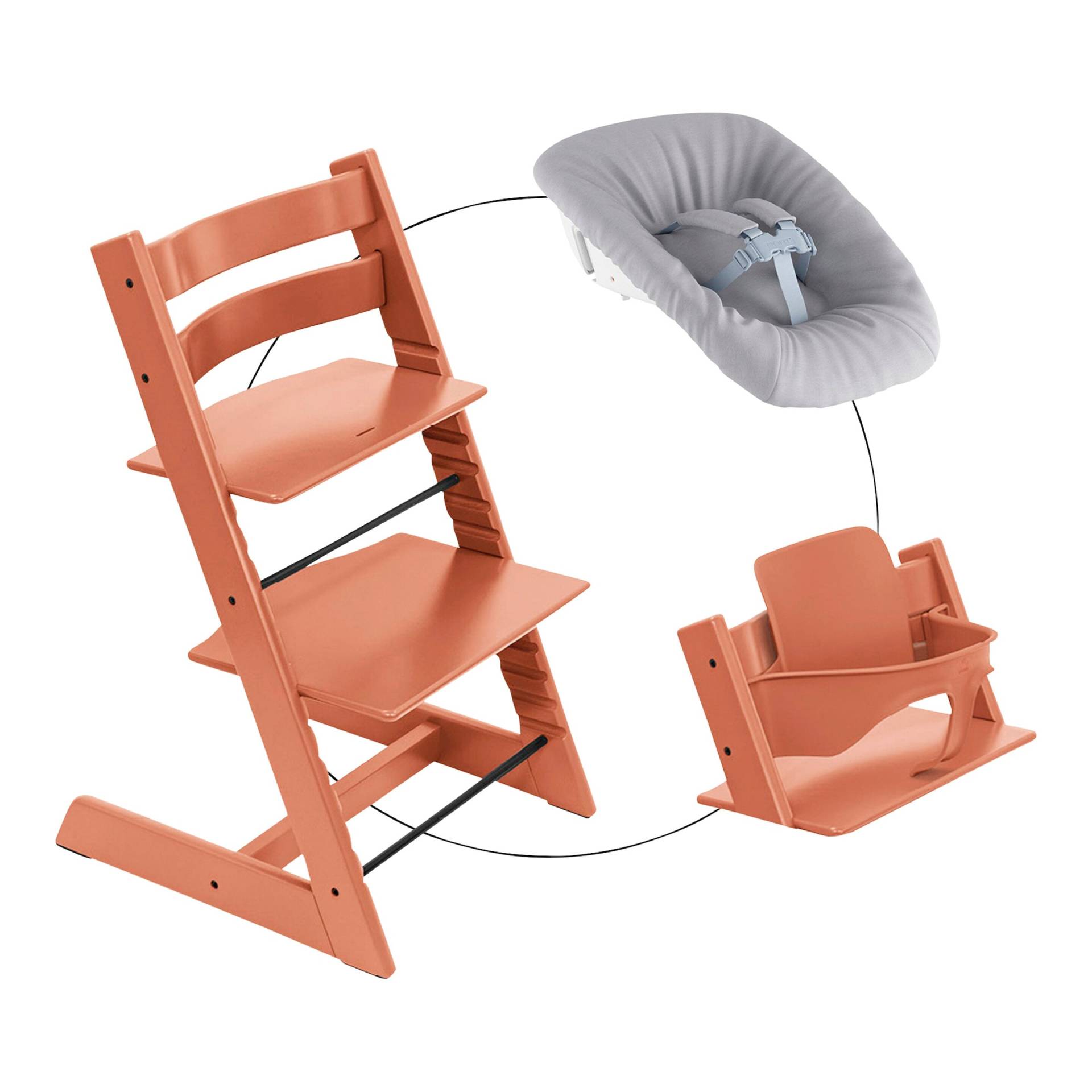 Stokke® Tripp Trapp® Bundle Treppenhochstuhl inkl. Newbornset & Babyset von Stokke