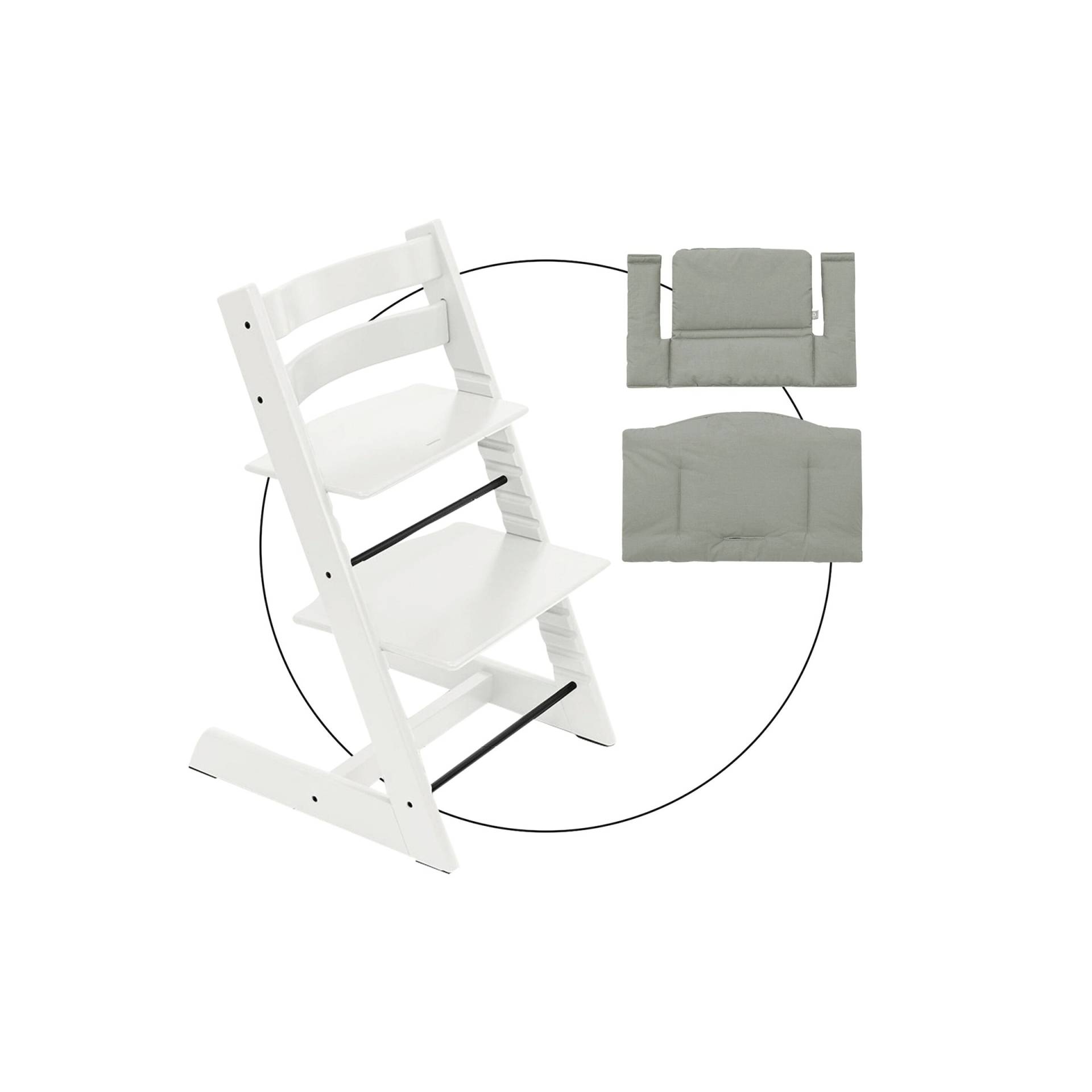 Stokke® Tripp Trapp® Bundle Treppenhochstuhl inkl. Sitzkissen Classic Glacier Green von Stokke