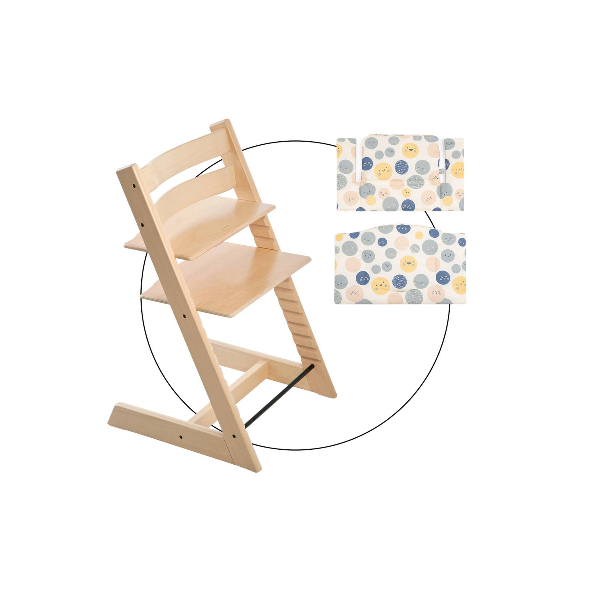 Stokke® Tripp Trapp® Bundle Treppenhochstuhl inkl. Sitzkissen Classic Soul System von Stokke