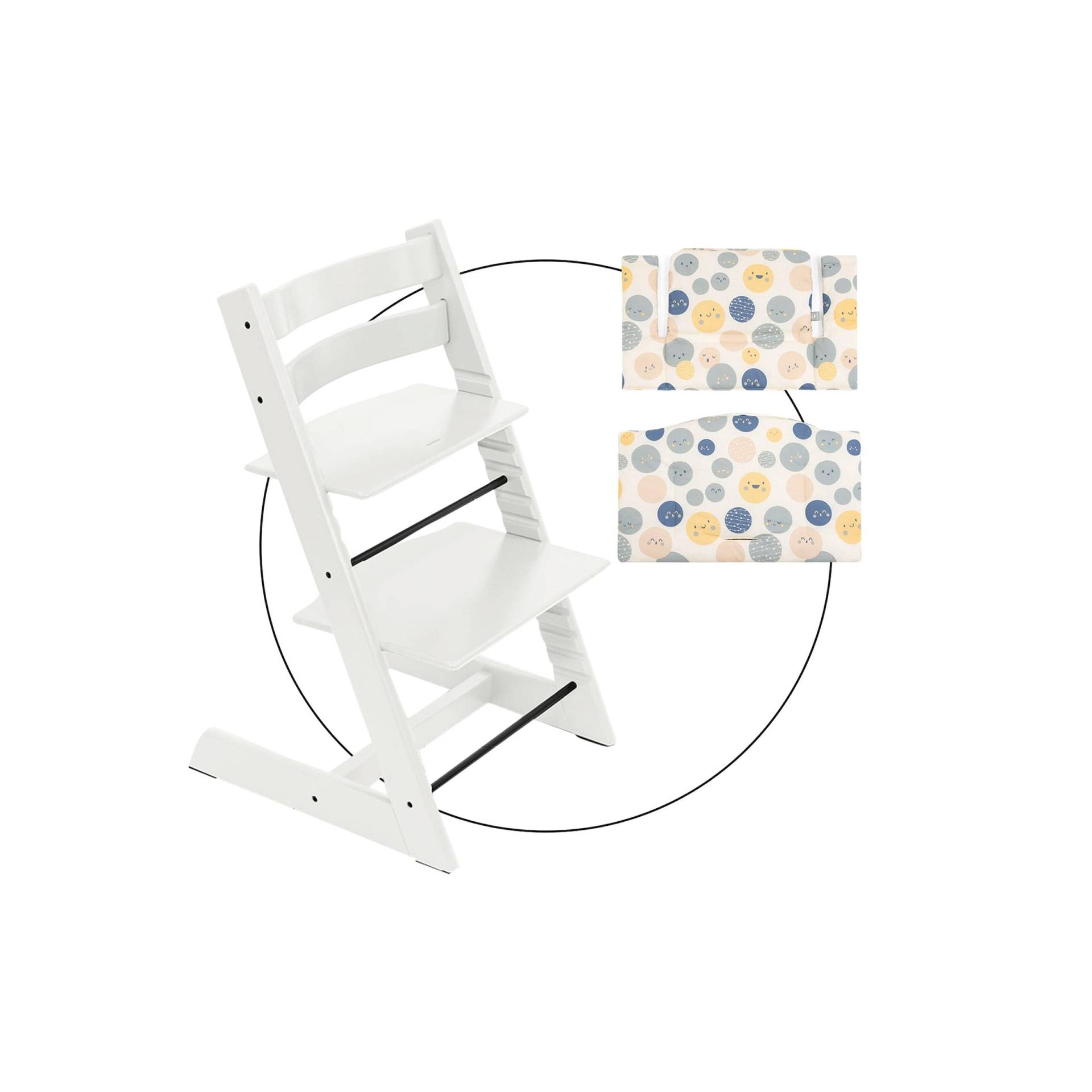 Stokke® Tripp Trapp® Bundle Treppenhochstuhl inkl. Sitzkissen Classic Soul System von Stokke