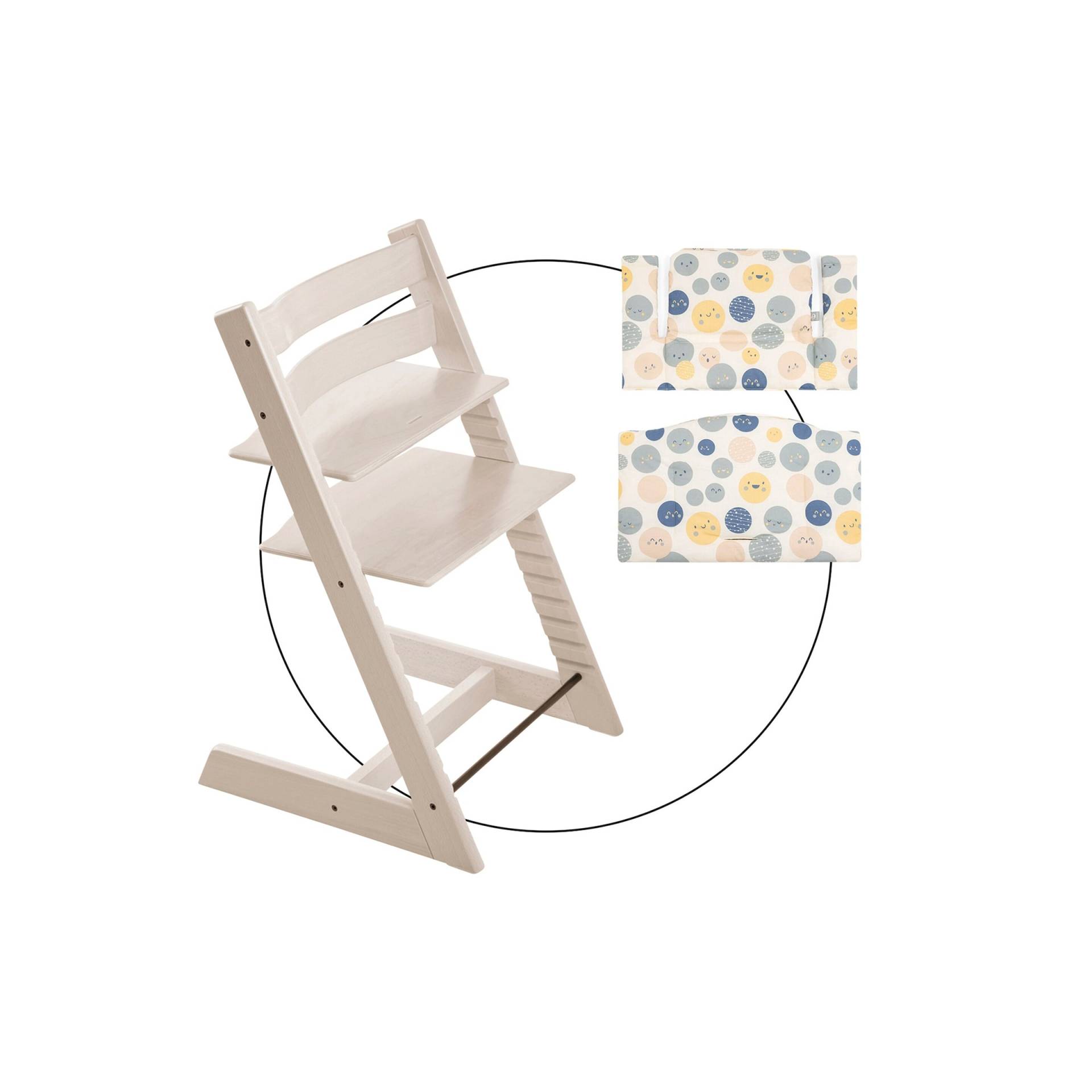 Stokke® Tripp Trapp® Bundle Treppenhochstuhl inkl. Sitzkissen Classic Soul System von Stokke