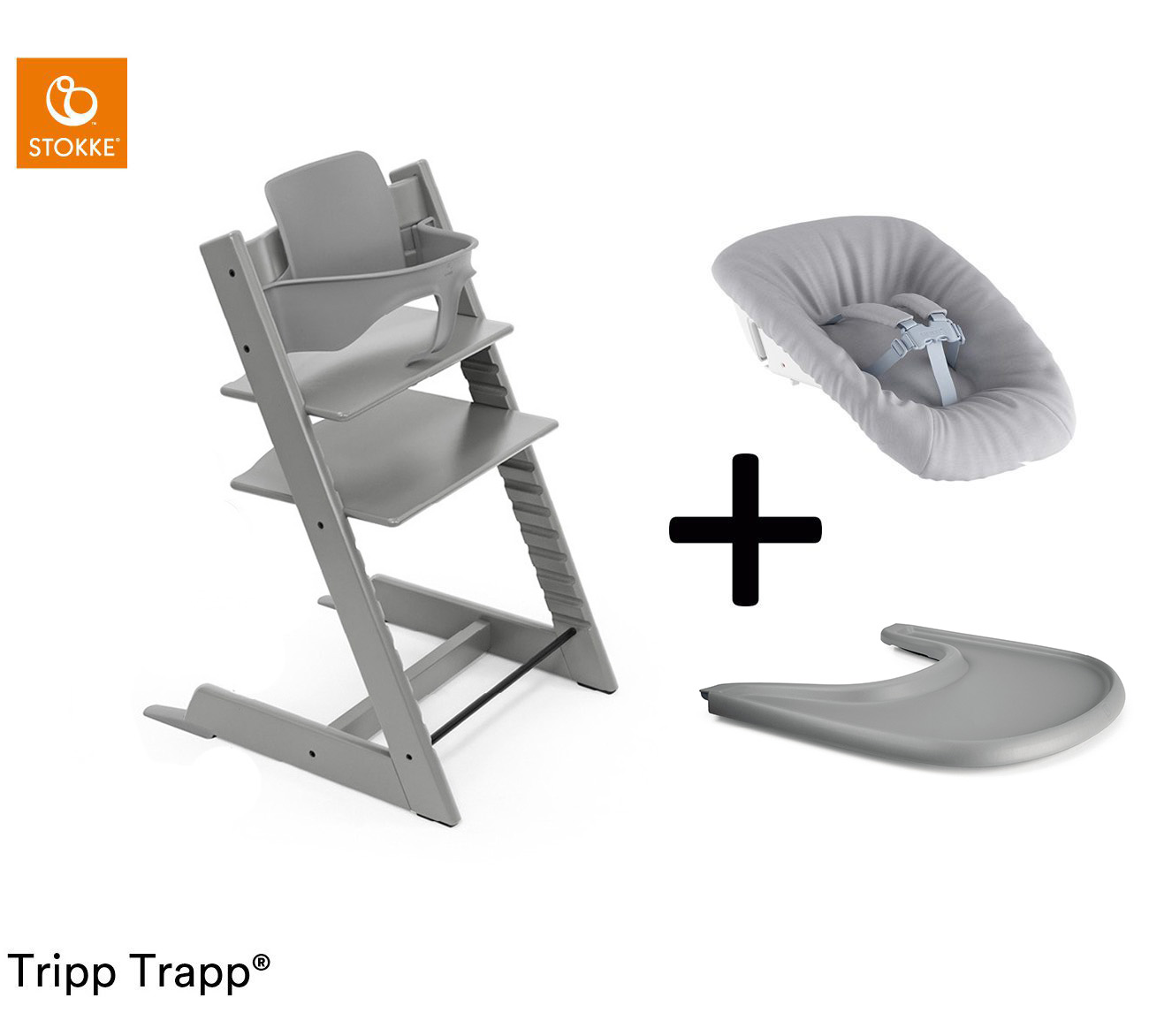 Stokke® Tripp Trapp® Complete + Newborn Set™ + Tray von Stokke