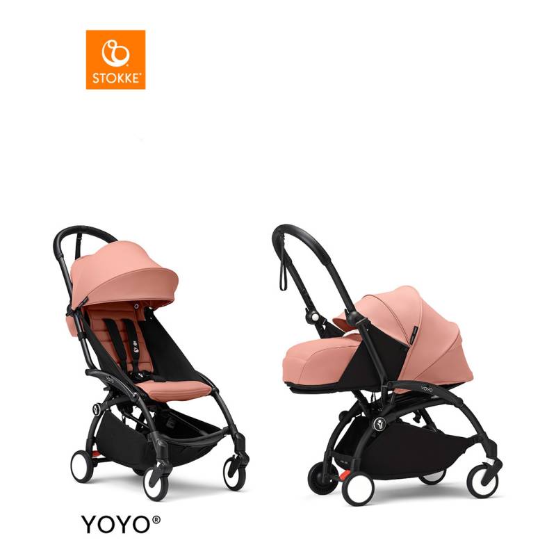 Stokke® YOYO3 Complete Stroller With 0+ Newborn Pack - Black Frame von Stokke