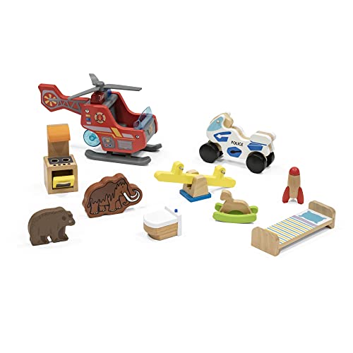 Stokke MuTable Puppenhausspielzeug von Hape Toys - 2023 Neugestaltung - 10 farbenfrohe Holzspielsachen inklusive Möbel, Tiere & Helikopter - Ab 3 Jahren Stokke MuTable Puppenhausspielzeug von Hape Toys - 2023 Neugestaltung - 10 farbenfrohe Holzspielsachen inklusive Möbel, Tiere & Helikopter - Ab 3 Jahren von Stokke