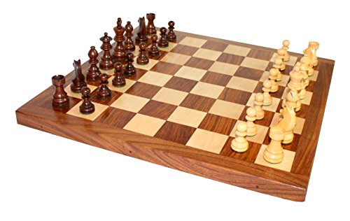 StonKraft 40,6 x 40,6 cm großes Schachspielbrett-Set aus Palisander für professionelle Spieler mit Holzstücken (Holz) von StonKraft