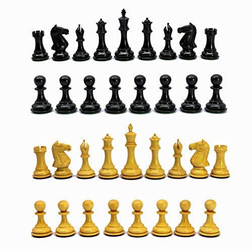 Store Indya Exclusive Schach Set Klassisch Spiel Marmor Schachbrett mit  Staunton Stuck und Holzlager Samtinnenraum