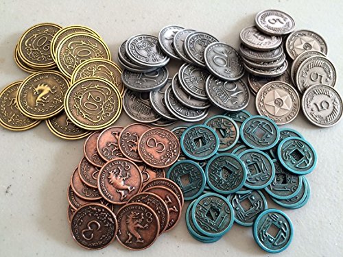 Stonemaier Games, Scythe: Metal Coins Upgrade Pack, Board Game, 1 to 5 Players, Ages 14+, 90 to 120 Minutes Playing Time von Stonemaier Games