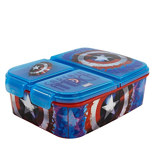 Stor 16910 Multi-Sandwichbox Captain America, bunt, único von Stor