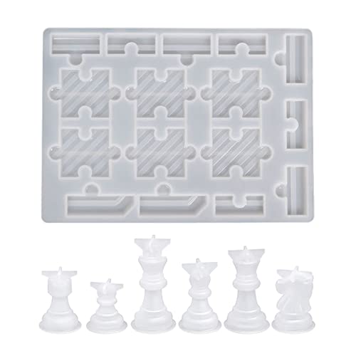 Kleber Form Schach Party Freizeit Puzzle Brettspiel Klassische Dame Bord Kristall Epoxy Form Für Harz Handwerk Machen von Storage Bag