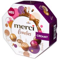 Merci Lovelies Creamy, gefüllte Schokokugeln, 4 Sorten, 185g von Storck