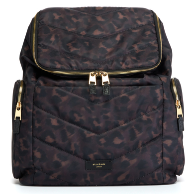 storksak Wickelrucksack Alyssa Leopard black von Storksak