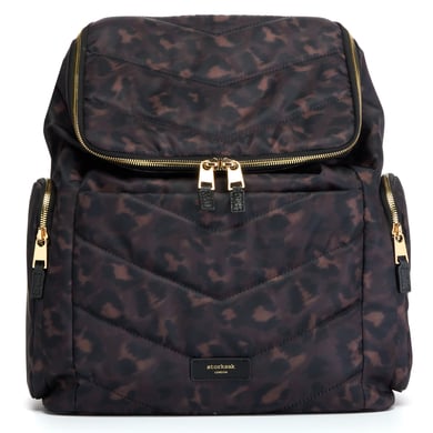 storksak Wickelrucksack Alyssa Leopard black von Storksak