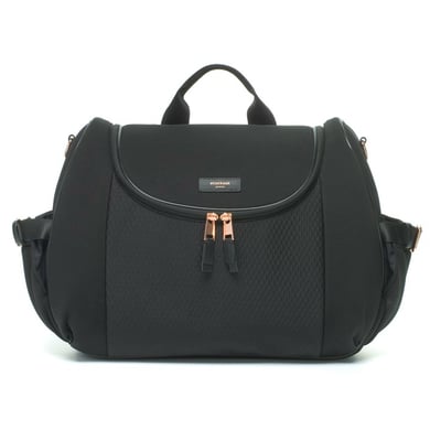 storksak Wickelrucksack Poppy Luxe Black Scuba von Storksak