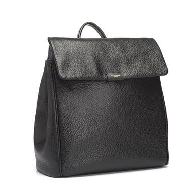 storksak Wickelrucksack St James Leather Black von Storksak