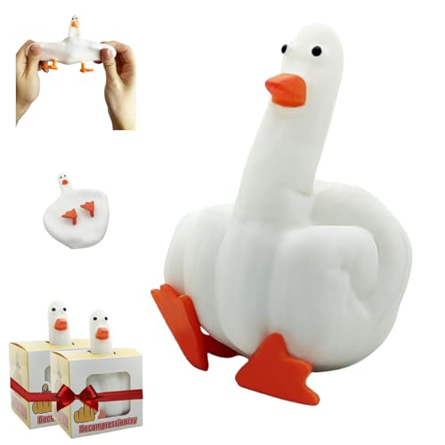 Enten Humor Mittel-Finger 2er-Set – Lustiges Geschenk für den Freund, Neuheit, Scherzspielzeug, Spaß, Aprilscherz-Geschenk, ideal für Jugendliche und Erwachsene von Strange Kingdom