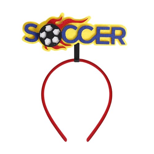 Streysisl Fußball-Headbopper, Fußball-Stirnbänder | Haar-Accessoires Fußball-Themen-Boppers,Auffällige Jubel-Requisiten, Kopfbedeckungsdekorationszubehör für Fußballspiele 2024 und Mottopartys von Streysisl