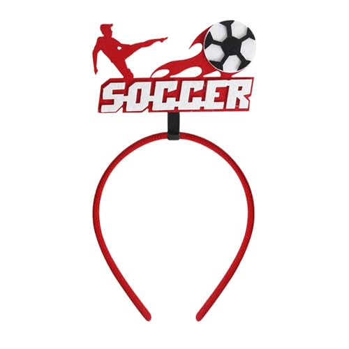 Streysisl Fußball-Stirnbänder, Fußball-Headbopper,Haar-Accessoires Fußball-Themen-Boppe - Auffällige Jubel-Requisiten, Kopfbedeckungsdekorationszubehör für Fußballspiele 2024 und Mottopartys von Streysisl