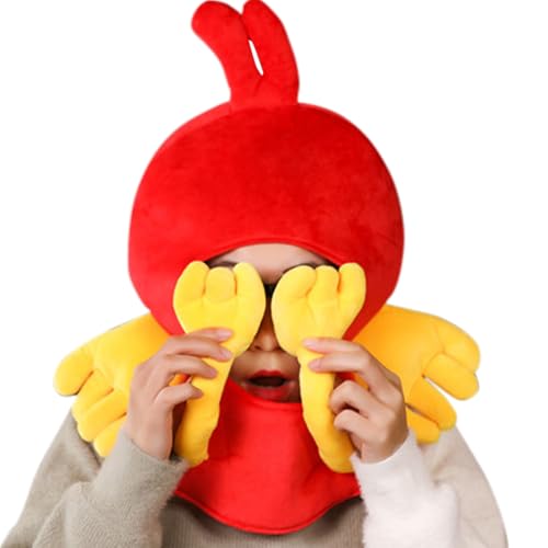 Streysisl Hühnerhut – lustiger Halloween-Hühnerhut für Erwachsene, weiche Party-Kopfbedeckung, Cosplay-Zubehör für Damen, Herren, Schule, Festival, Familie, Foto-Requisiten Streysisl Hühnerhut – lustiger Halloween-Hühnerhut für Erwachsene, weiche Party-Kopfbedeckung, Cosplay-Zubehör für Damen, Herren, Schule, Festival, Familie, Foto-Requisiten von Streysisl