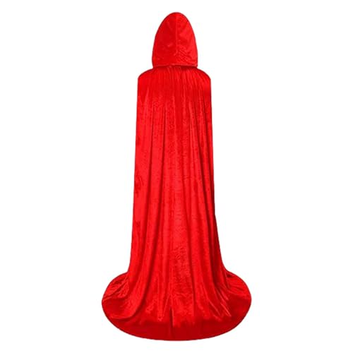 Streysisl Kapuzenumhang für Erwachsene, überzeugendes Vampir-Kostüm aus Samt – überzeugender Vampir- oder Hexen-Kostüm, Ritter-Kostüm, cooles Cosplay, Unisex für Damen und Herren Streysisl Kapuzenumhang für Erwachsene, überzeugendes Vampir-Kostüm aus Samt – überzeugender Vampir- oder Hexen-Kostüm, Ritter-Kostüm, cooles Cosplay, Unisex für Damen und Herren von Streysisl