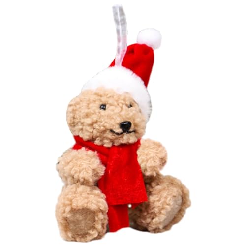 Streysisl Teddybär aus Plüsch, Weihnachtsbaum, Plüschtier für Plüschtiere, Partygeschenke für kleine, Plüschtier aus Plüsch, Weihnachtszubehör Streysisl Teddybär aus Plüsch, Weihnachtsbaum, Plüschtier für Plüschtiere, Partygeschenke für kleine, Plüschtier aus Plüsch, Weihnachtszubehör von Streysisl