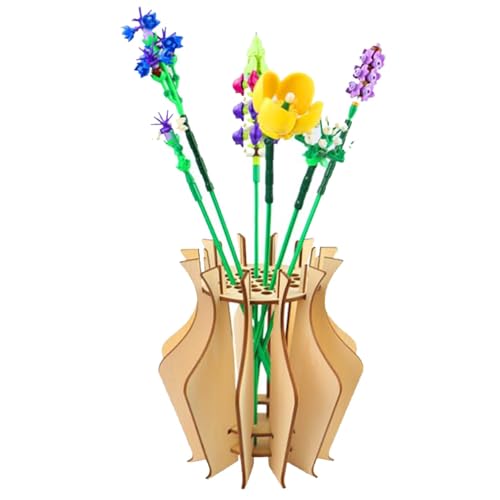 Streysisl Vasen-Puzzle, 3D-Vasen-Puzzle für Erwachsene, 3D-Puzzle für Erwachsene, Puzzle-Vase aus Holz für Erwachsene, rustikale Hochzeitsdekoration für Rosen, Sonnenblumen, Tulpen, Narzissen, von Streysisl
