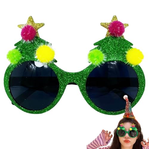 Streysisl Weihnachts-Sonnenbrille, Urlaubsdekoration Brille, dekorative Sonnenbrille für Weihnachtsferien, niedliche Urlaubsdekoration Brille Streysisl Weihnachts-Sonnenbrille, Urlaubsdekoration Brille, dekorative Sonnenbrille für Weihnachtsferien, niedliche Urlaubsdekoration Brille von Streysisl