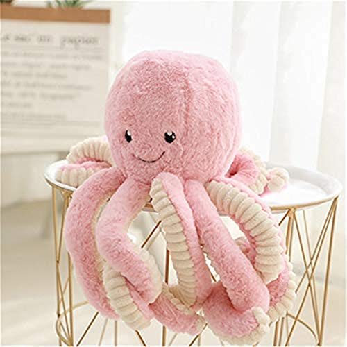 Strhopelove Plüschtier Kreative Plüsch Puppe Krake Kuscheltier Baby Schlafen Beschwichtigen Sie Puppe Kinder Baby Jungen Mädchen (40cm,Pink) von Strhopelove