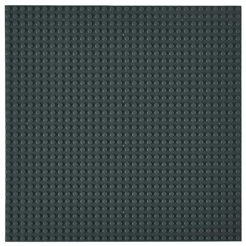 Strictly Briks Stapelbare Premium-Bauplatte - mit Allen großen Marken kompatibel - 10 x 10 (25,4 x 25,4 cm) - Grau von Strictly Briks