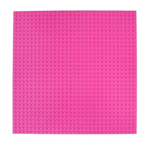 Strictly Briks Stapelbare Premium-Bauplatte - mit Allen großen Marken kompatibel - 10 x 10 (25,4 x 25,4 cm) - Rosa von Strictly Briks