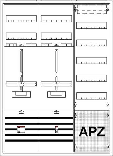 Striebel & John 2CPX035926R9999 KS222B Zählerschrank Inhalt 1St. von Striebel & John