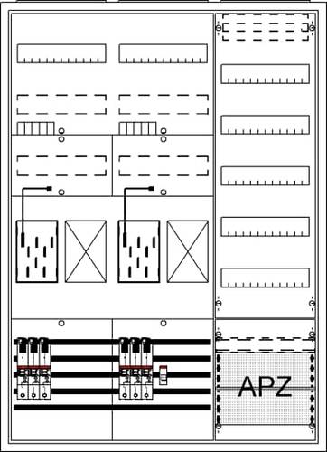 Striebel & John 2CPX054242R9999 BA37LG4 Komplettschrank Unterputz, Aufputz, teilversenkt Inhalt 1St. von Striebel & John