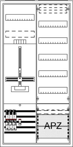 Striebel & John 2CPX054255R9999 DA27BB5 Komplettschrank Unterputz, Aufputz, teilversenkt Inhalt 1St. von Striebel & John