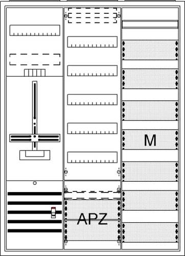 Striebel & John 2CPX054271R9999 DA37GD Komplettschrank Unterputz, Aufputz, teilversenkt Inhalt 1St. von Striebel & John