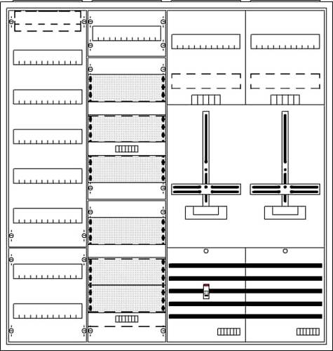 Striebel & John 2CPX054277R9999 DA47HHM Komplettschrank Unterputz, Aufputz, teilversenkt Inhalt 1St. von Striebel & John