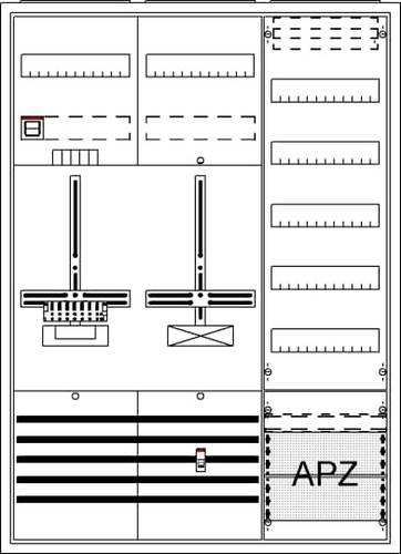 Striebel & John 2CPX054279R9999 DA37QC Komplettschrank Unterputz, Aufputz, teilversenkt Inhalt 1St. von Striebel & John